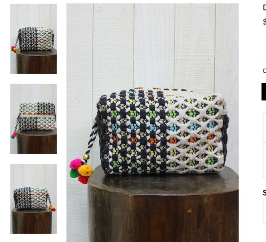 Multi Patterned Makeup Bag by Lovestitch