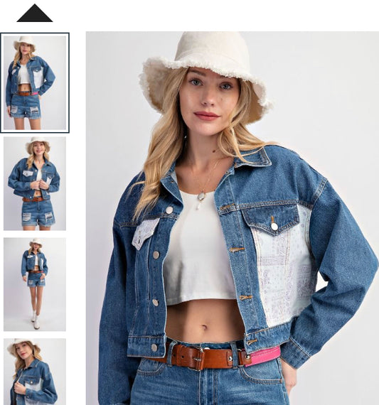 Denim Crop Jacket