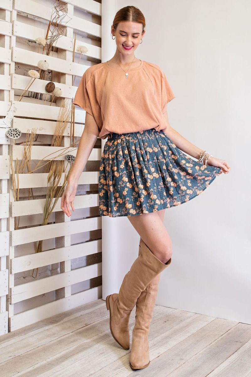 Sweet Skirt Teal  Cowgirl Style