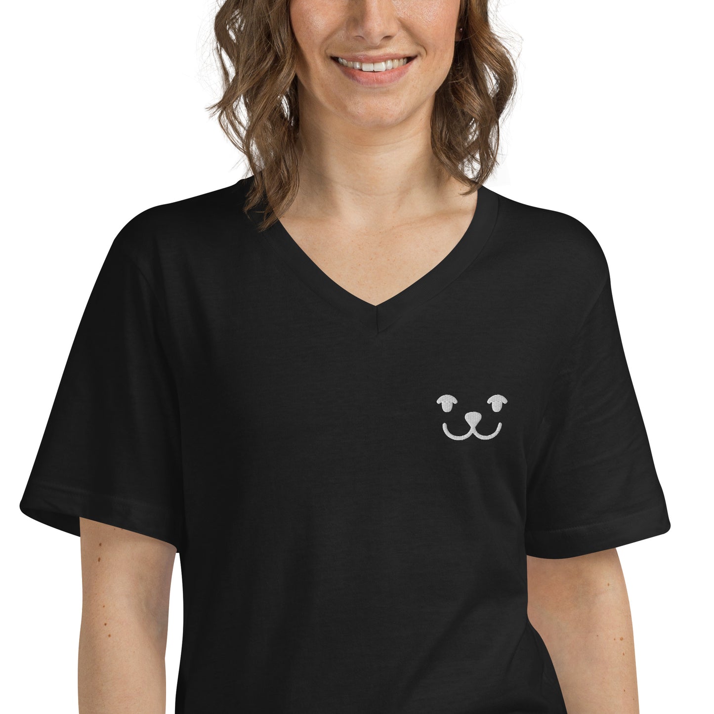 Unisex Short Sleeve V-Neck T-Shirt